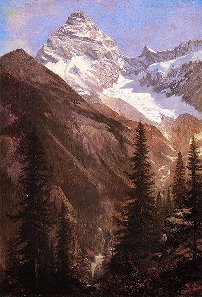 Albert Bierstadt Canadian_Rockies_Asulkan_Glacier oil painting picture